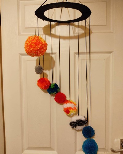 Handmade space orrery decor - handmade,
