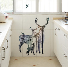 Deer Forest Decals Wall