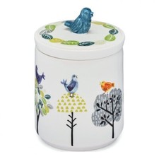 Forest Birds Ceramic Canister