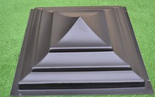 Concrete mold pier caps - caps, fence