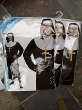 New Fancy Dress Costumes. Mens Nun Outfits. 7 Pieces.