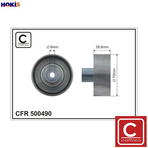 Deflectionguide pulley vribbed - deflectionguide,