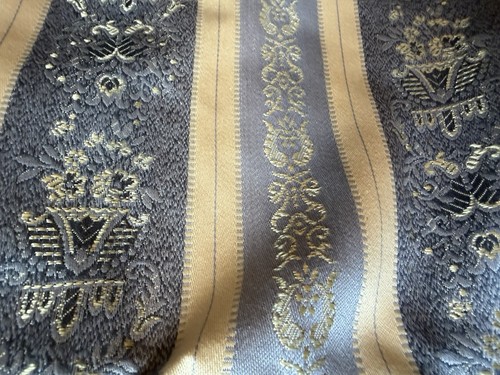 Pair sky blue silk curtains - pair,