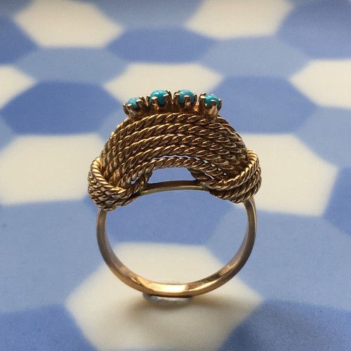 Vintage retro 18k - retro, gold