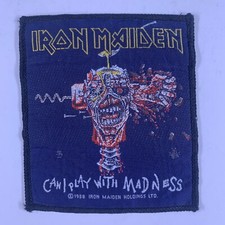 Iron Maiden Patch Bruce Dickinson Official Can I Play With Madness Promo 1988