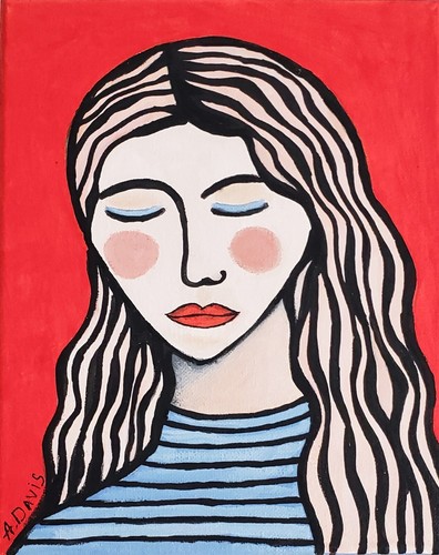 Davis x 8 painting - davis, 8"