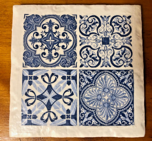 Handmade ceramic decoupaged - ceramic,