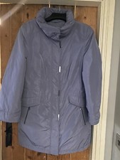 Ladies Long Coat Anorak Jacket Cotswold Company Cobalt Blue Size 16