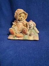 Cherished Teddies. Faith, Boxed Female Bear Figurine With Bunny. 1993.