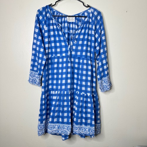 Blockprints dress blue - blockprints,