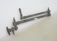 Victorian Brass Gas Wall Light Sconce Lamp Antique Old Adjustable 24"D