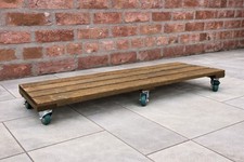 Wooden trolley wheel - trolley, stand