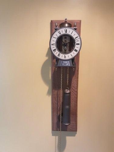 Vintage skelton wall clock - wall,