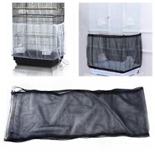 1x Bird Cage Tidy Cover Adjustment Length Skirt Net Seed Catcher Guard Mesh