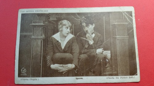 Charlie chaplin postcard - charlie,