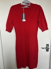 BNWT Jack Wills Women's Red Knit Jumper Dress Size 10 RRP £79 New with Tags