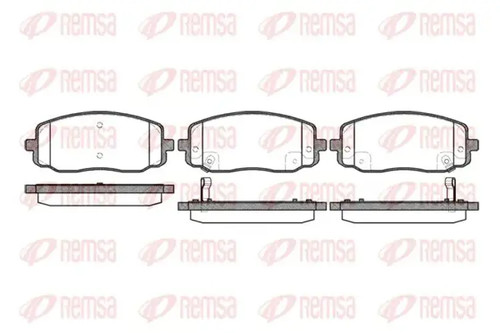 Brake pads front - front, axle