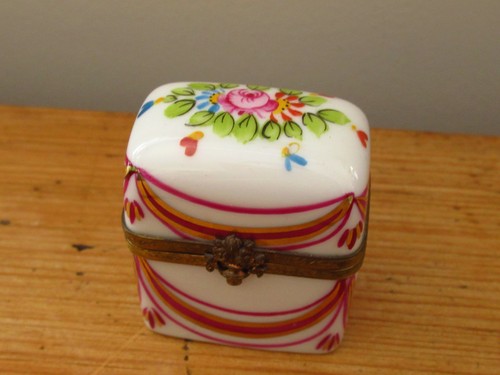 Vintage limoges signed trinket - limoges,