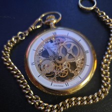 Skeleton Pocket Watch Open