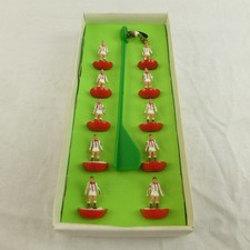 Vintage Subbuteo 00 Scale Football Team-Red & White Striped Plastic Goalie Stick