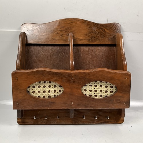 Vintage wood letter rack - vintage,