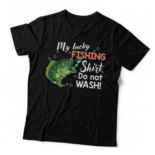 Funny lucky fishing - t, bass