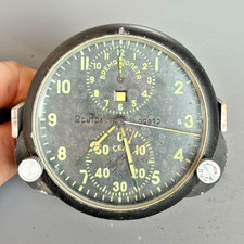 Soviet aircraft cockpit clock - aircraft,