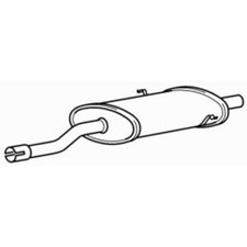 Centre Exhaust Middle Silencer for Saab 900 Carlsson B202L 2.0 (1989-1992)