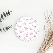 Round Rose Ceramic Coaster