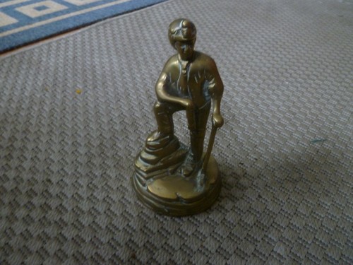 Brass coal miner - coal, see