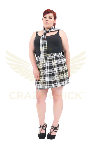 Womens pleated check - check, tartan