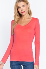 Women's Basic T-Shirt Scoop