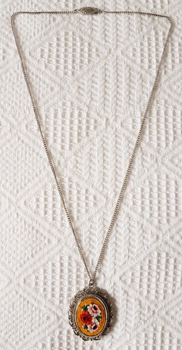 Necklace micro mosaic - necklace, glass