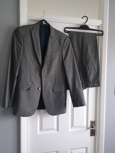 Boys mens slim fit grey - fit, prom