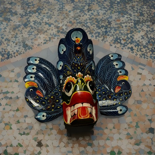 Hand carved wooden gini