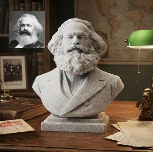 Karl marx bust statue - karl,