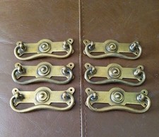 Set of 6 Vintage Solid Brass