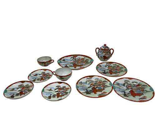 Japanese kutani porcelain tea - japanese,