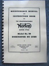 NORTON MODEL 88 & DE LUXE 1953