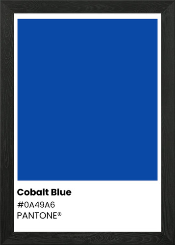 Cobalt blue color swatch - blue,