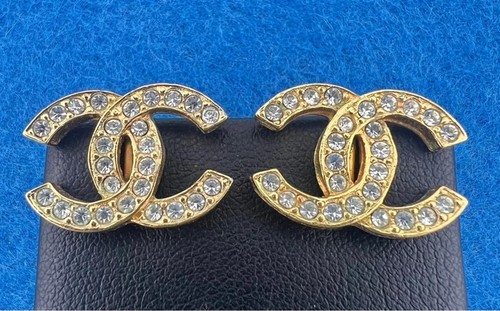 Chanel crystal clip on - chanel,