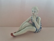 Superb Bathing Beauty Figurine 1930 Deco Style