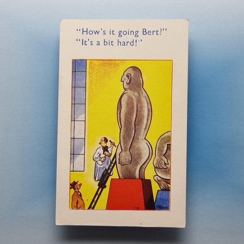 Comic postcard sculpture - comic,