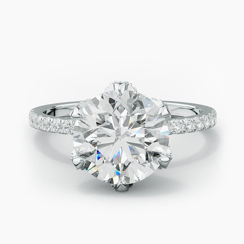 Fine diamond engagement - engagement, ring