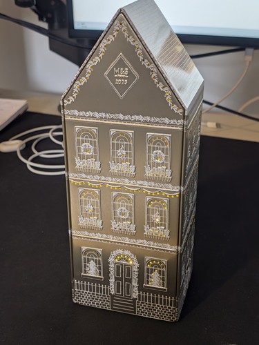 Christmas light up house - m&s,