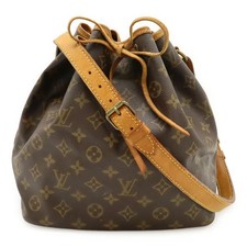 Louis Vuitton Petit Noe Monogram Canvas Brown Shoulder Bag M42226