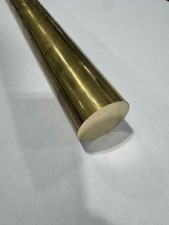 1" Solid Brass Round Rod x 12"
