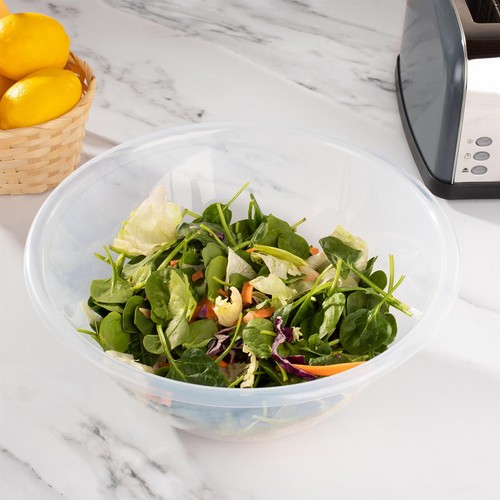 Clear plastic mixing bowls - plastic,