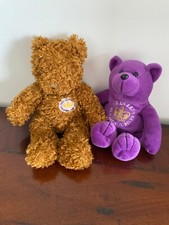 2 X HM QUEEN ROYAL FAMILY BRITISH GOLDEN JUBILEE TEDDY BEARS