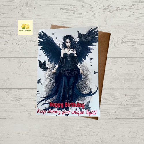 Gothic birthday card fairy - birthday,